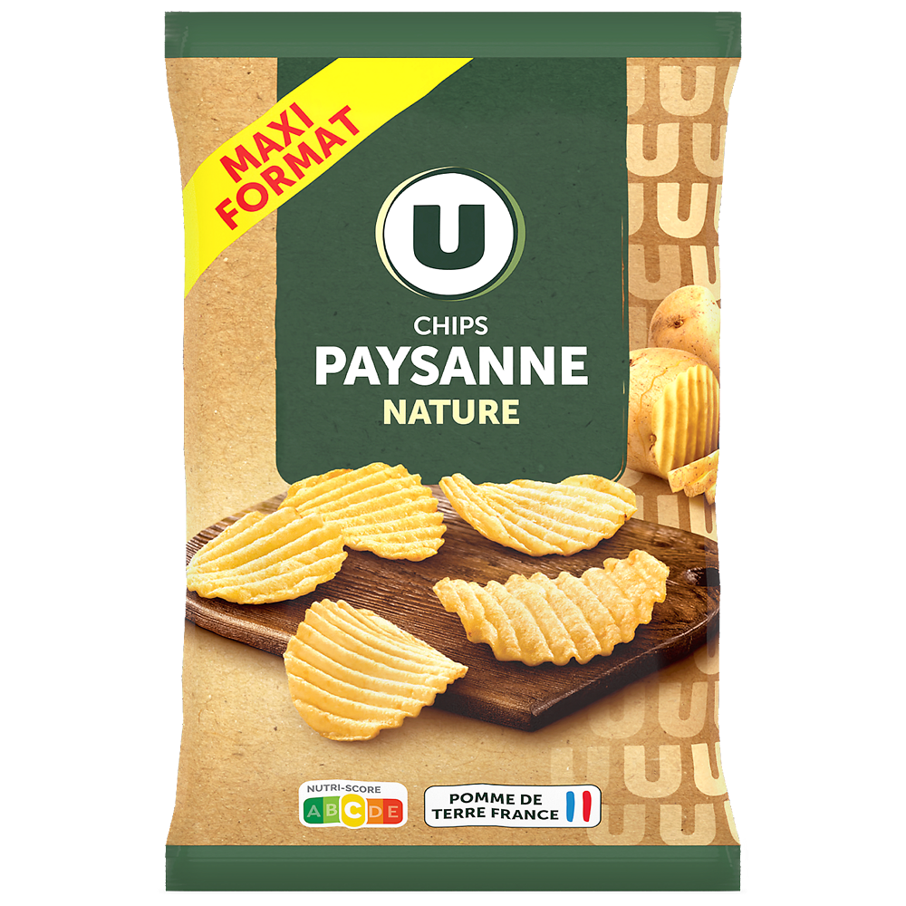 U Chips Paysanne nature - 300g