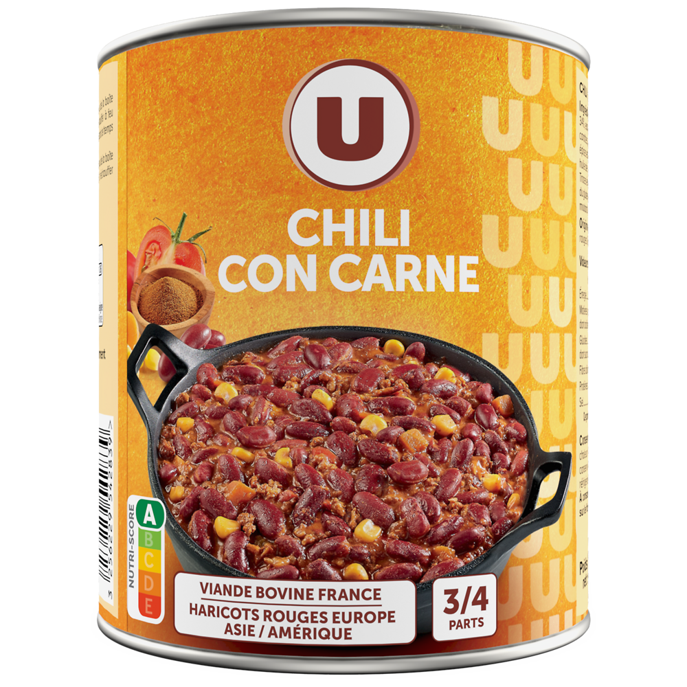 U Chili con carne bte 4/4 820g