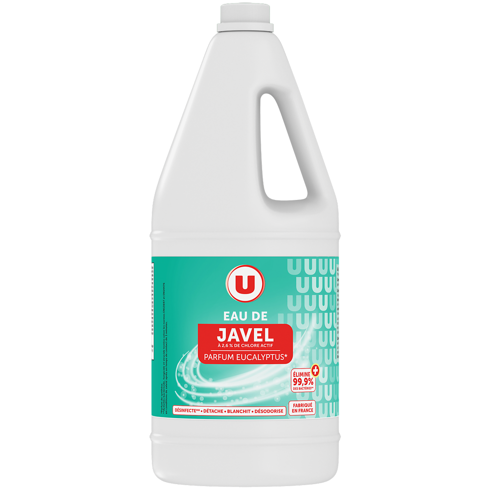 U Eau de javel parfumée eucalyptus bidon 2l