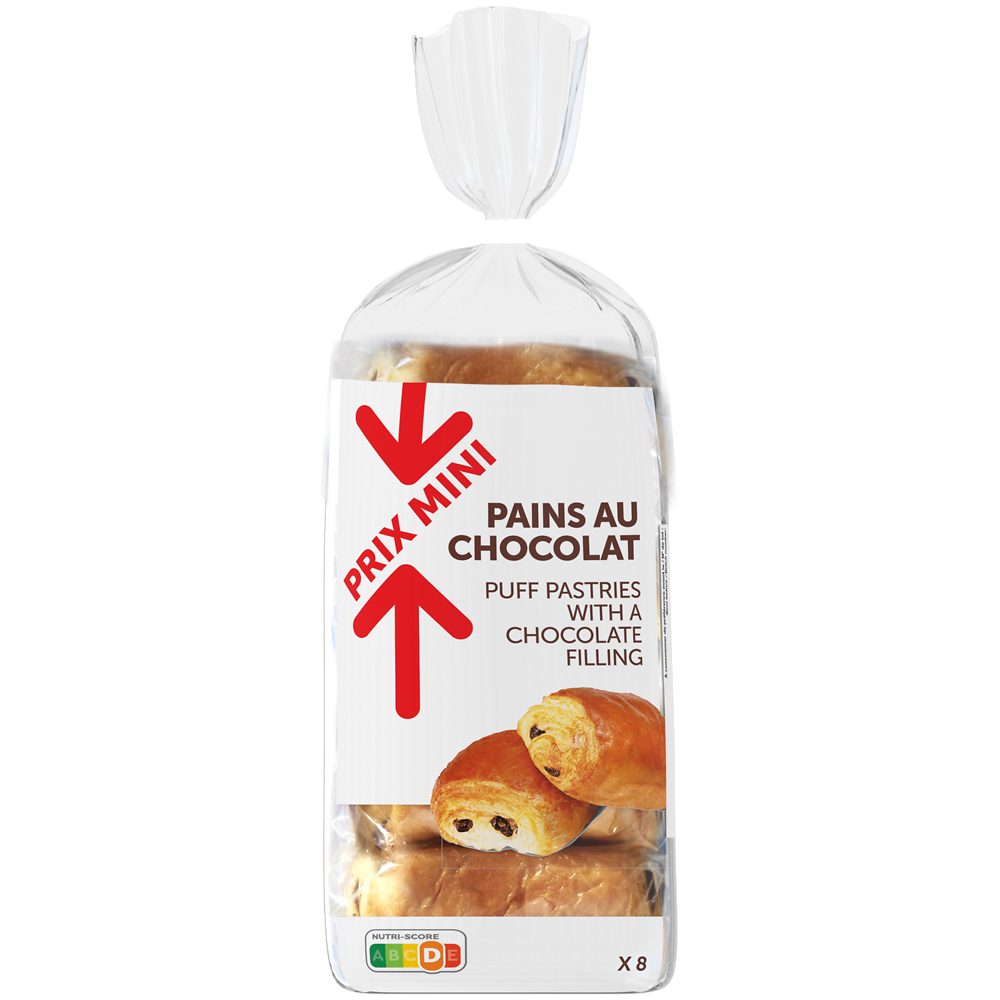 Pains au chocolat PRIX MINI x8 360g