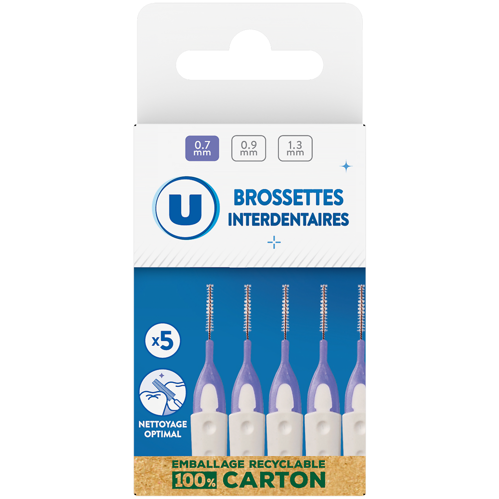 U Brossette interdentaire slim 0,9mm x5