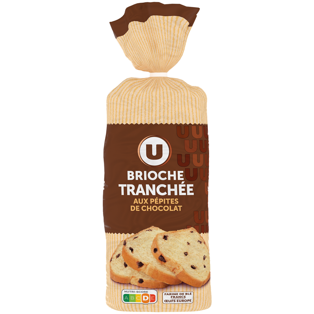 U Brioche Tranchée aux pépites de chocolat 500g