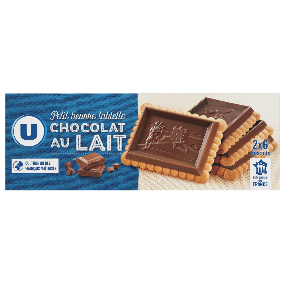 U Petit Beurre tablette chocolat lait, paquet 150g