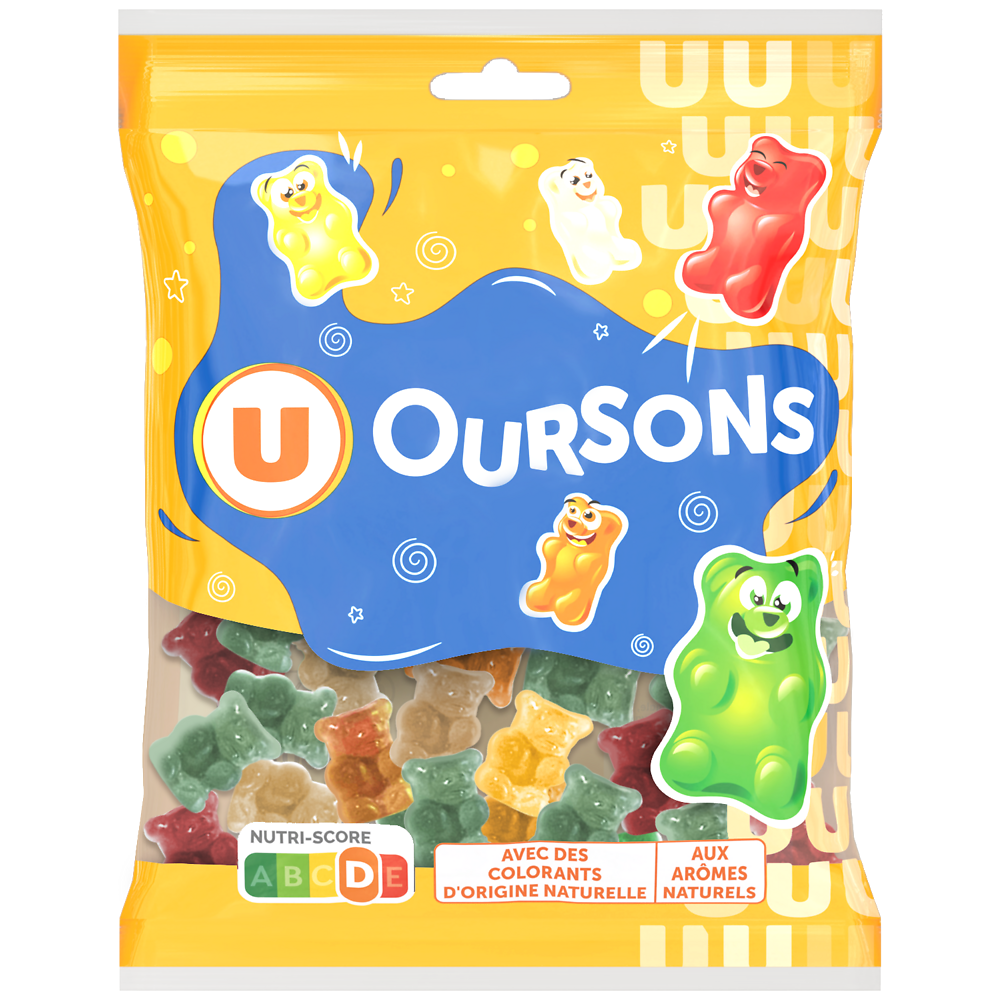 U Confiserie Oursons gélifiés - sachet de 250g