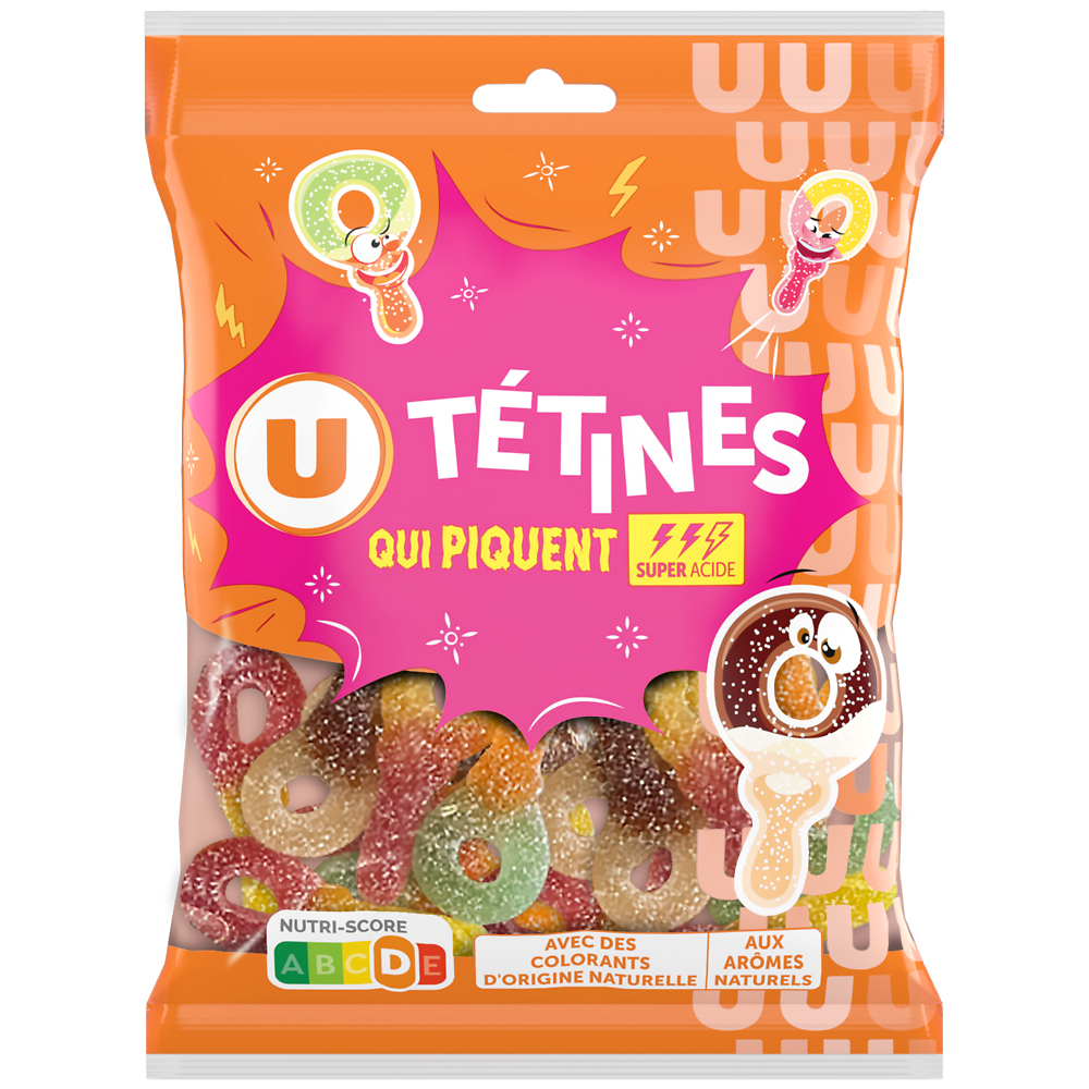 U Bonbons gélifiés tétines - sachet de 250g