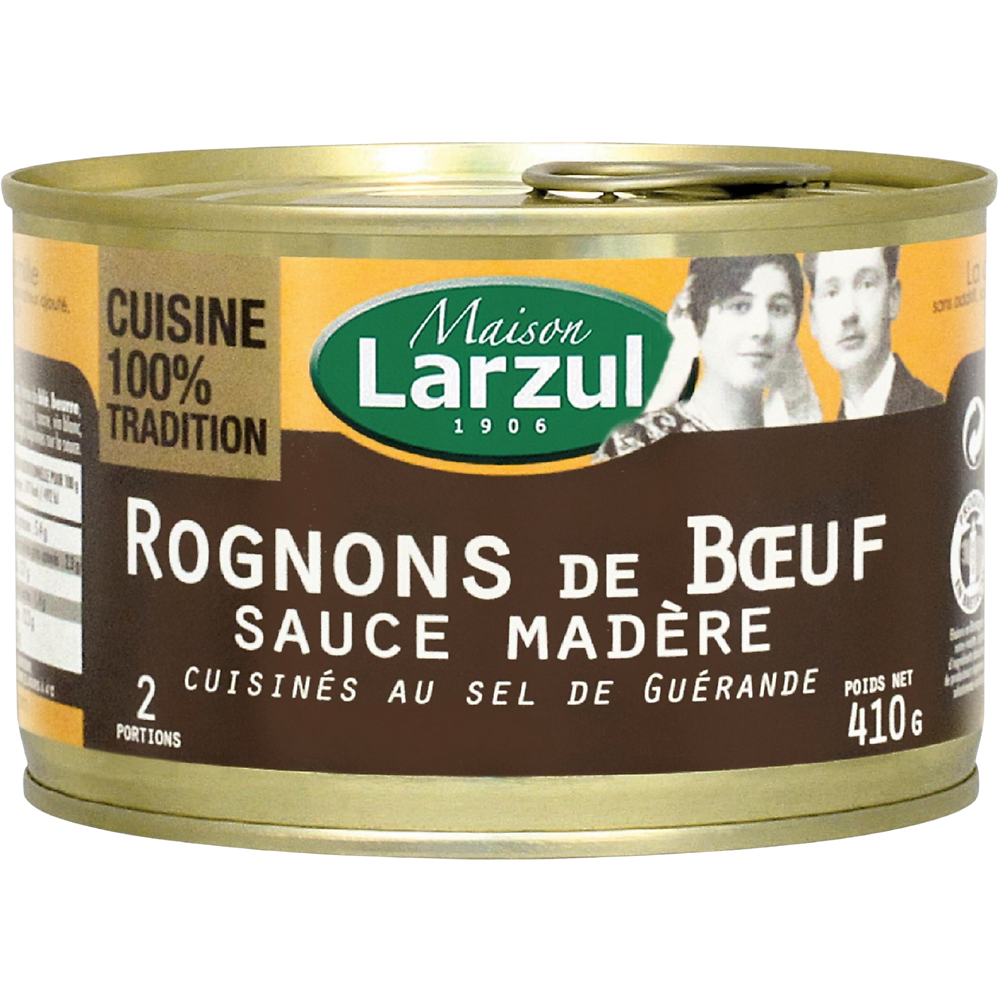 Rognons de boeuf sauce madère LARZUL, 410g