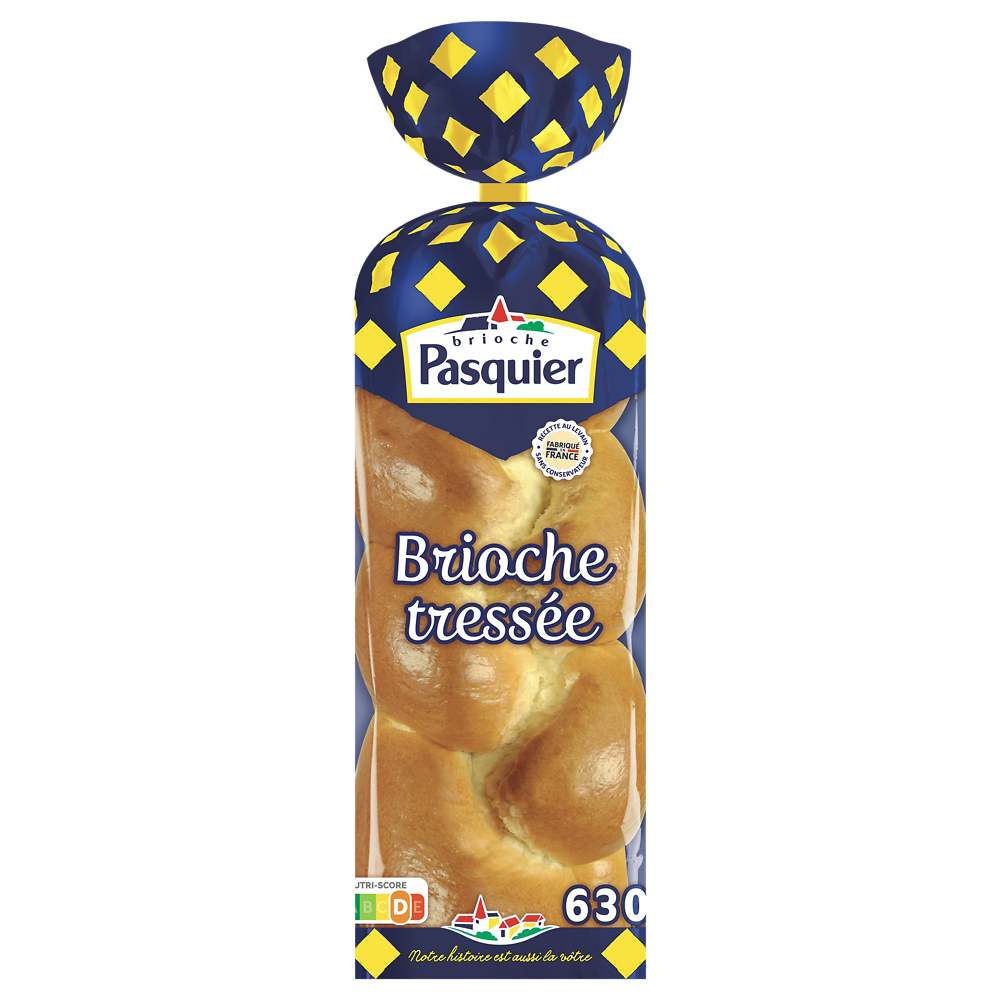 Brioche tressée nature BRIOCHE PASQUIER - 630g