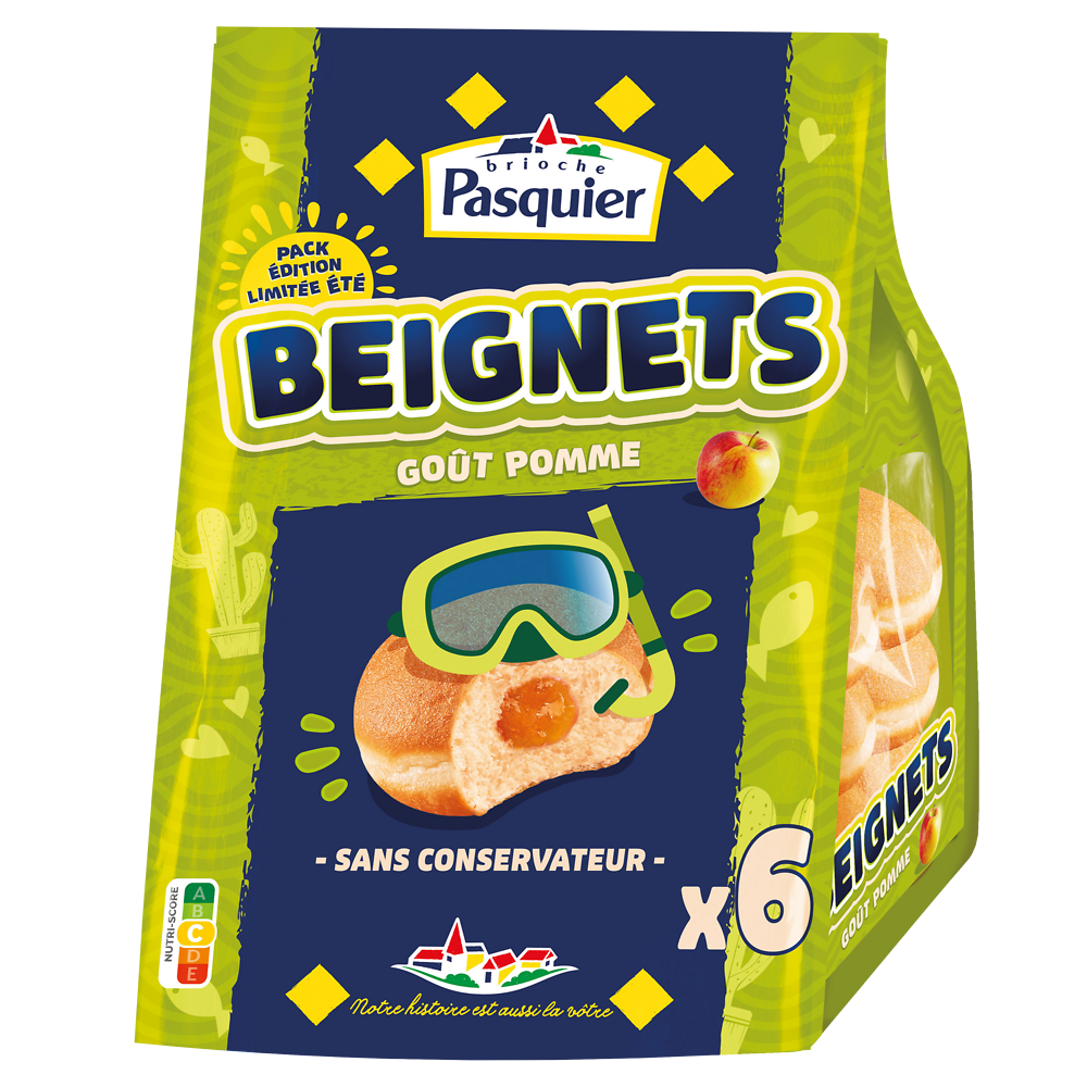 Beignets goût pomme BRIOCHE PASQUIER - x6 - 270g