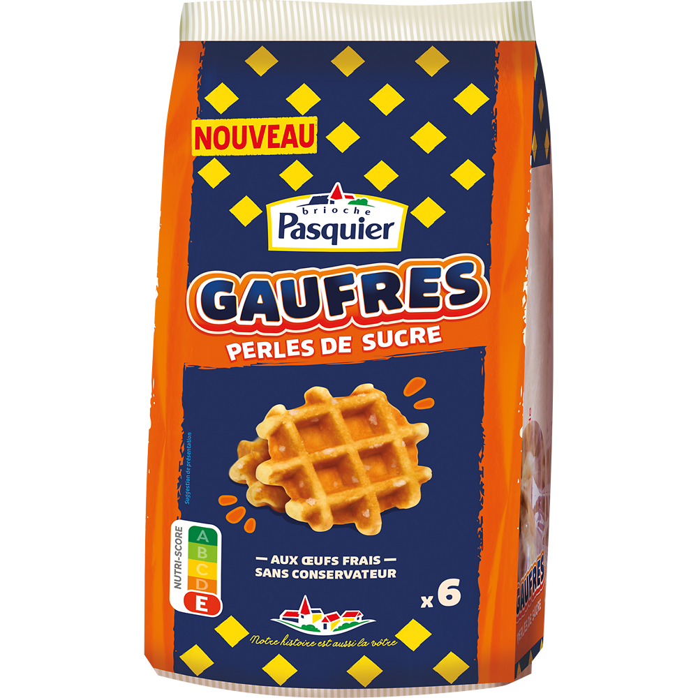 Gaufres perles sucres PASQUIER x6 240g