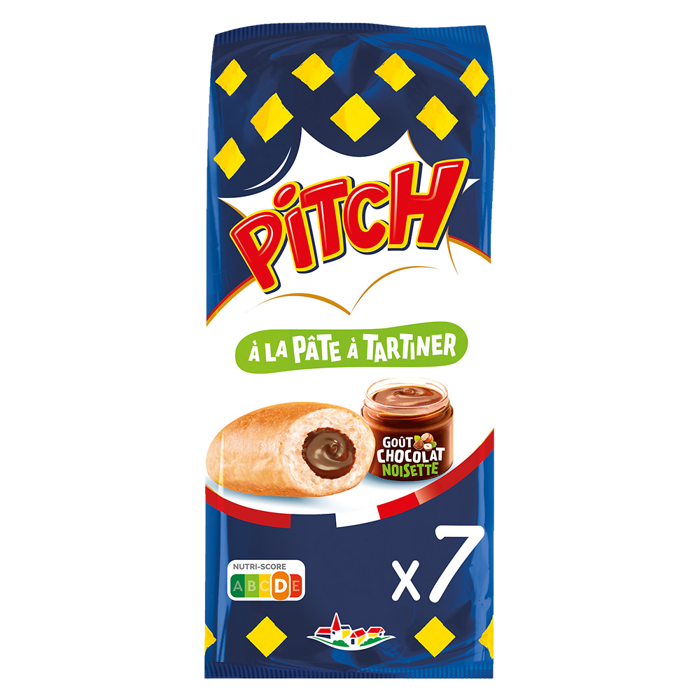 Brioche PITCH pâte à tartiner goût chocolat noisette  - x7 - 262g