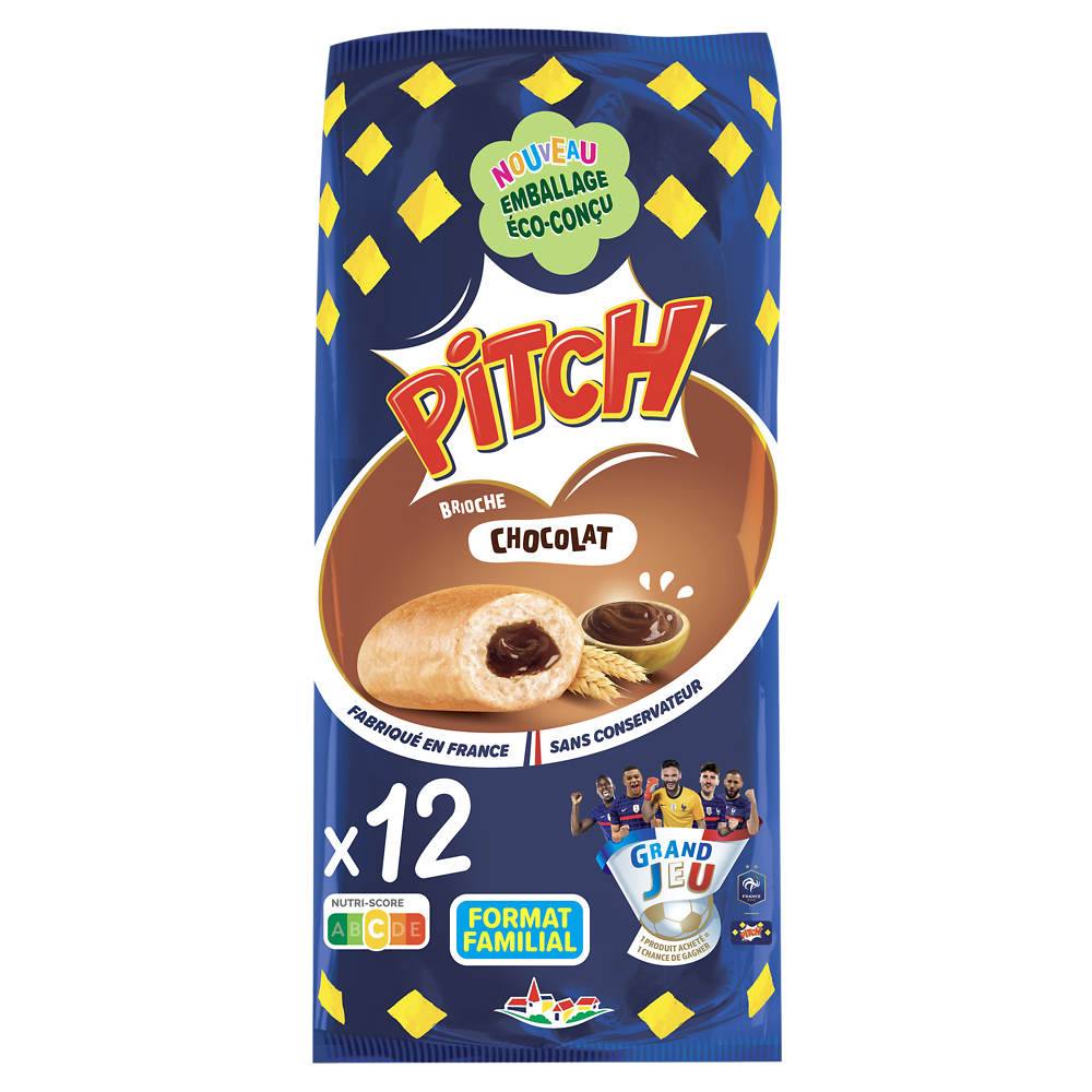 Brioche PITCH chocolat  - x12 - 450g