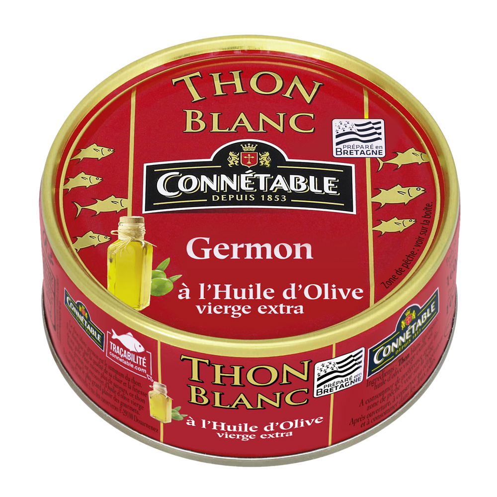 Thon blanc Germon à l'huile d'olive CONNETABLE, 160g