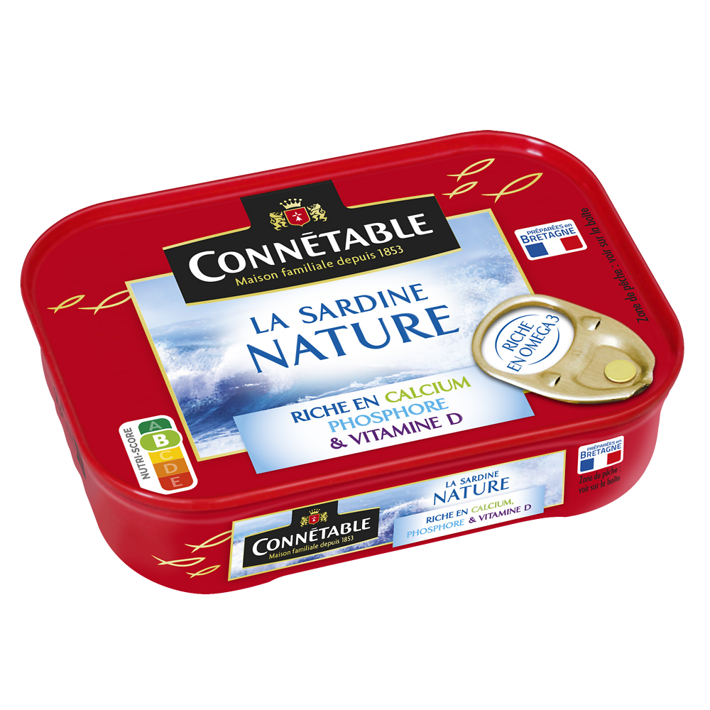 Sardines nature CONNETABLE, 95g