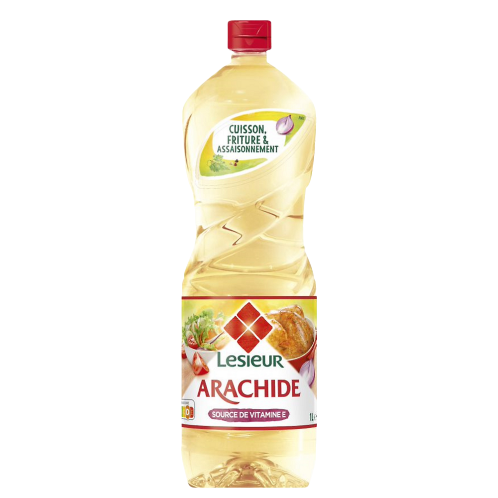 Huile d'arachide LESIEUR, Bouteille 1L