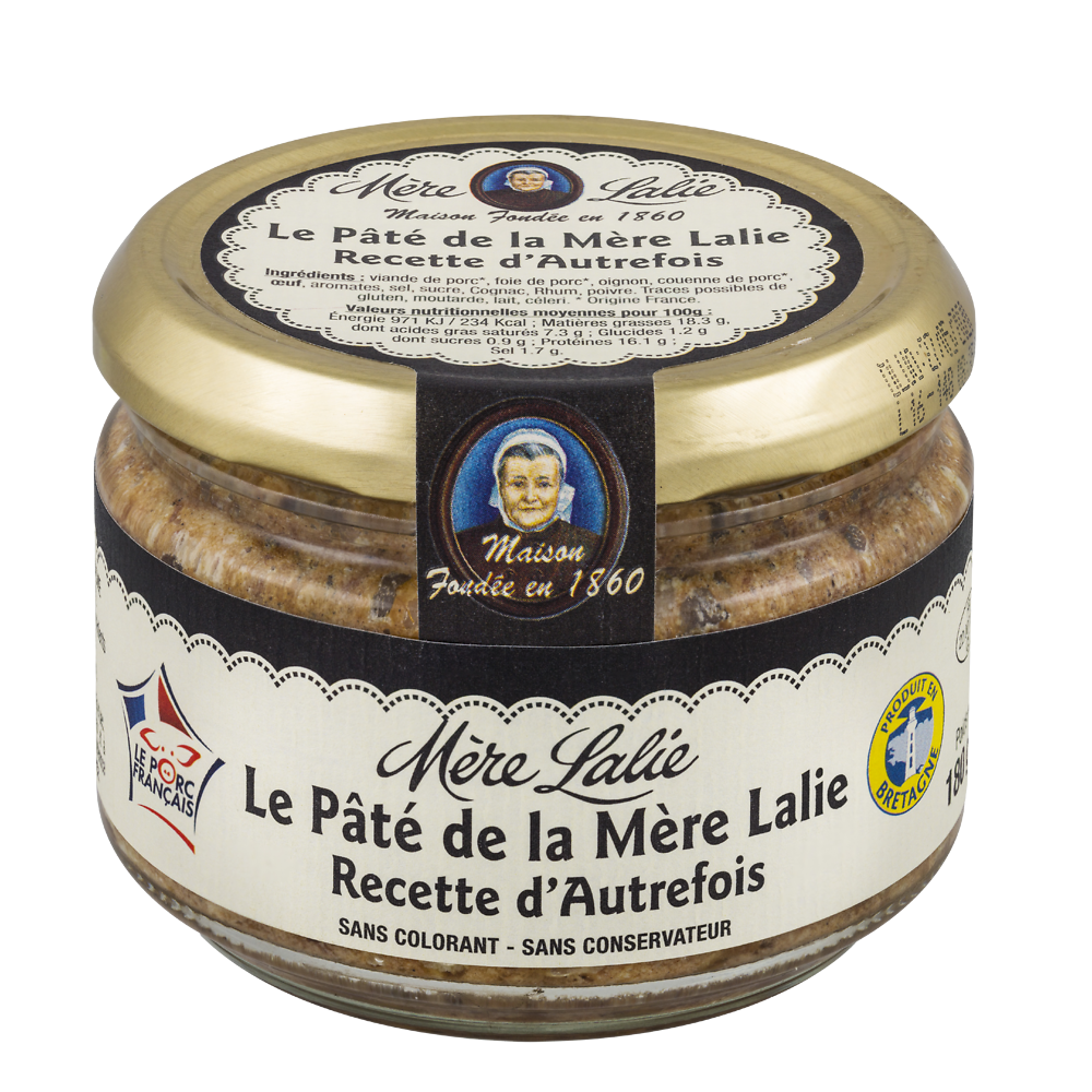 Pâté de campagne recette gourmande à l'ancienne MERE LALIE, 180g