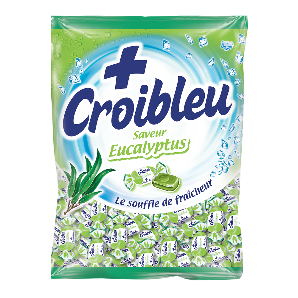 Bonbons saveur eucalyptus CROIBLEU, sachet 250g