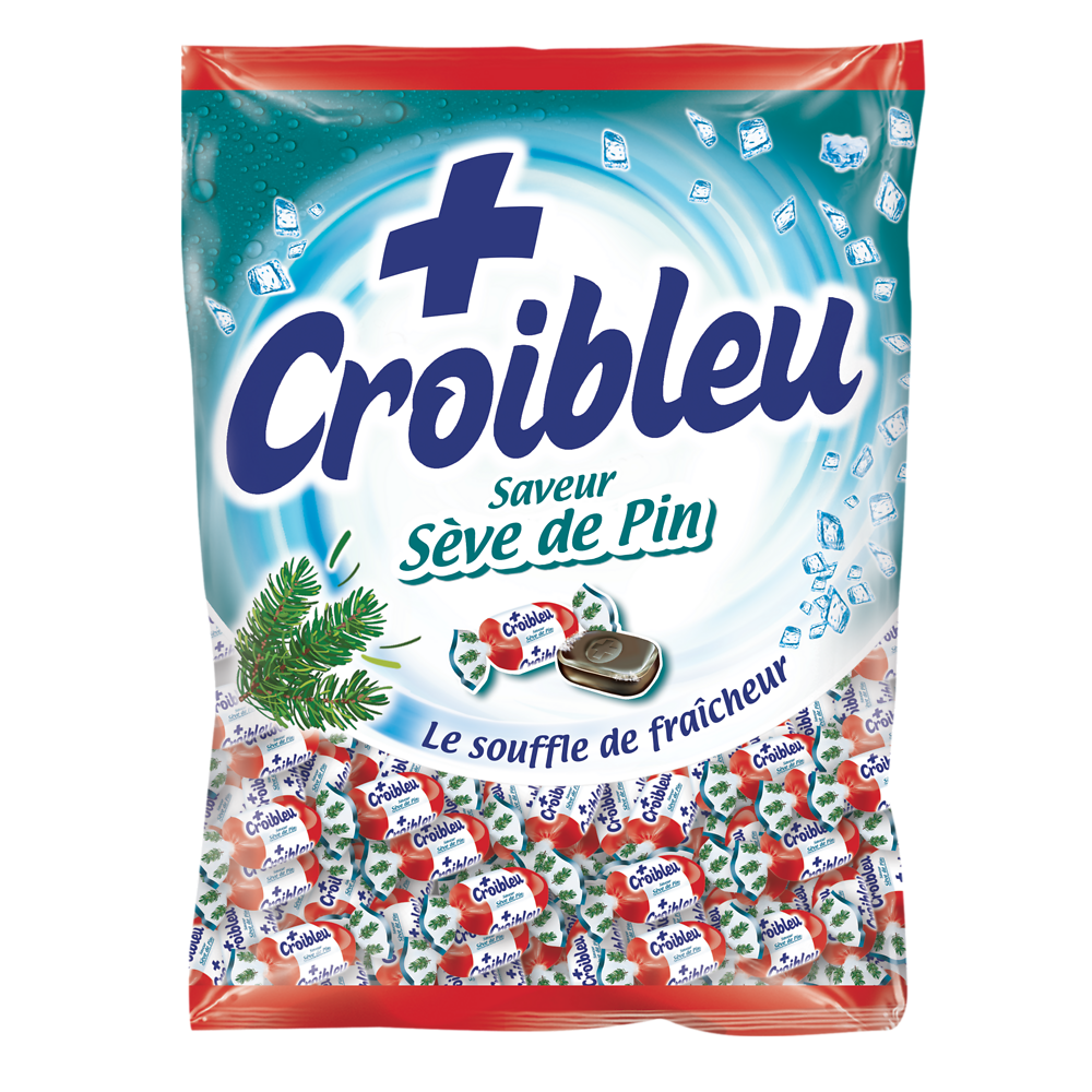 Bonbons saveur sève de pin CROIBLEU, sachet de 250g