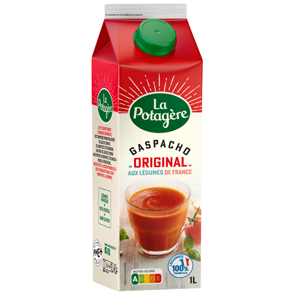 Gaspacho Original Tomates et Légumes de France 1L