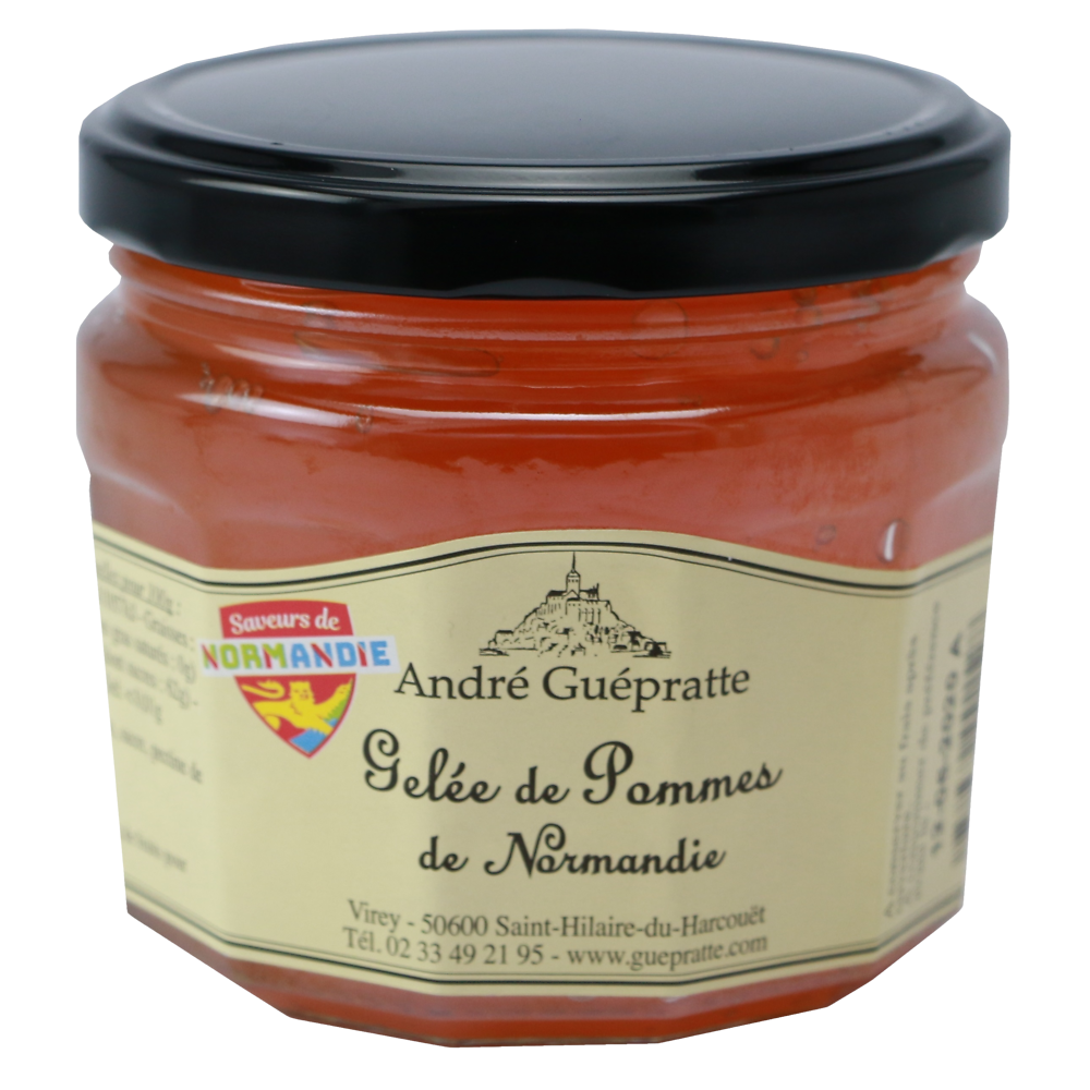 Gelée de pommes ANDRE GUEPRATTE, pot de 370g