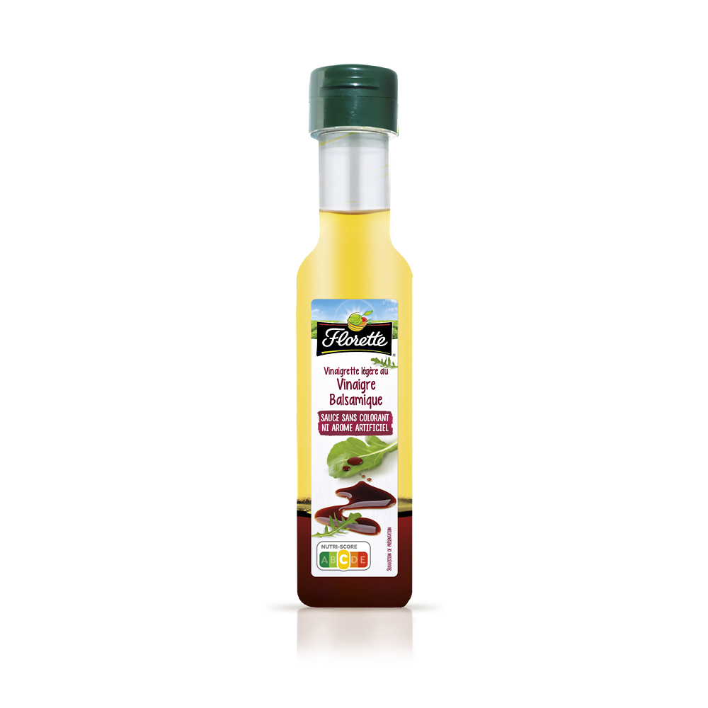 Vinaigrette allégée en matières grasses au vinaigre balsamique, FLORETTE, 175mL