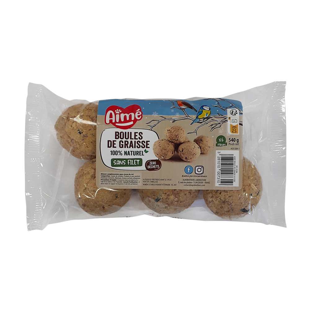 Boules de graisse, AIME, x6, 540g