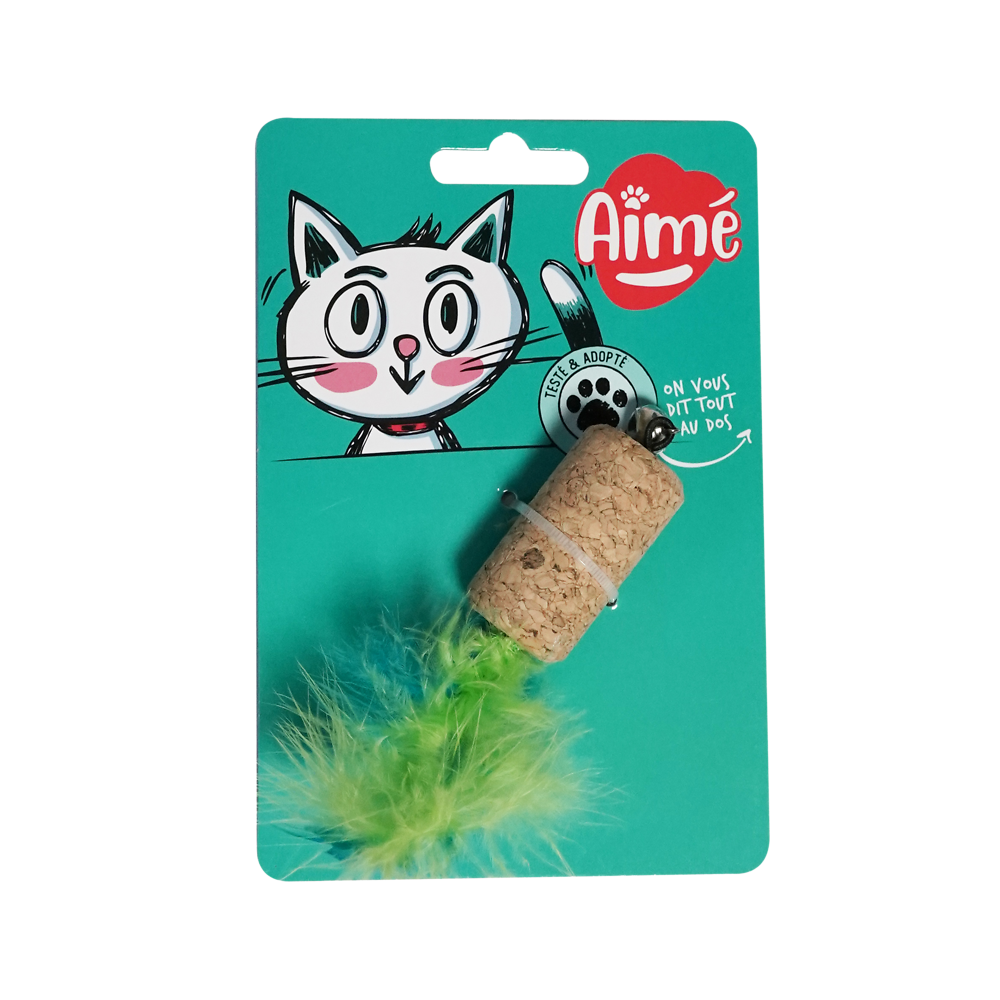 Bouchon liège cat toy AIME