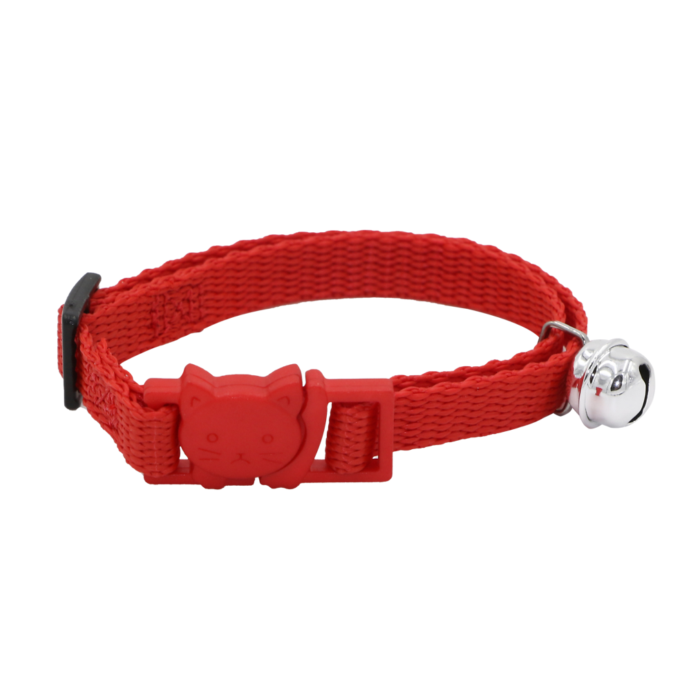 Collier nylon rouge pour chat AIME