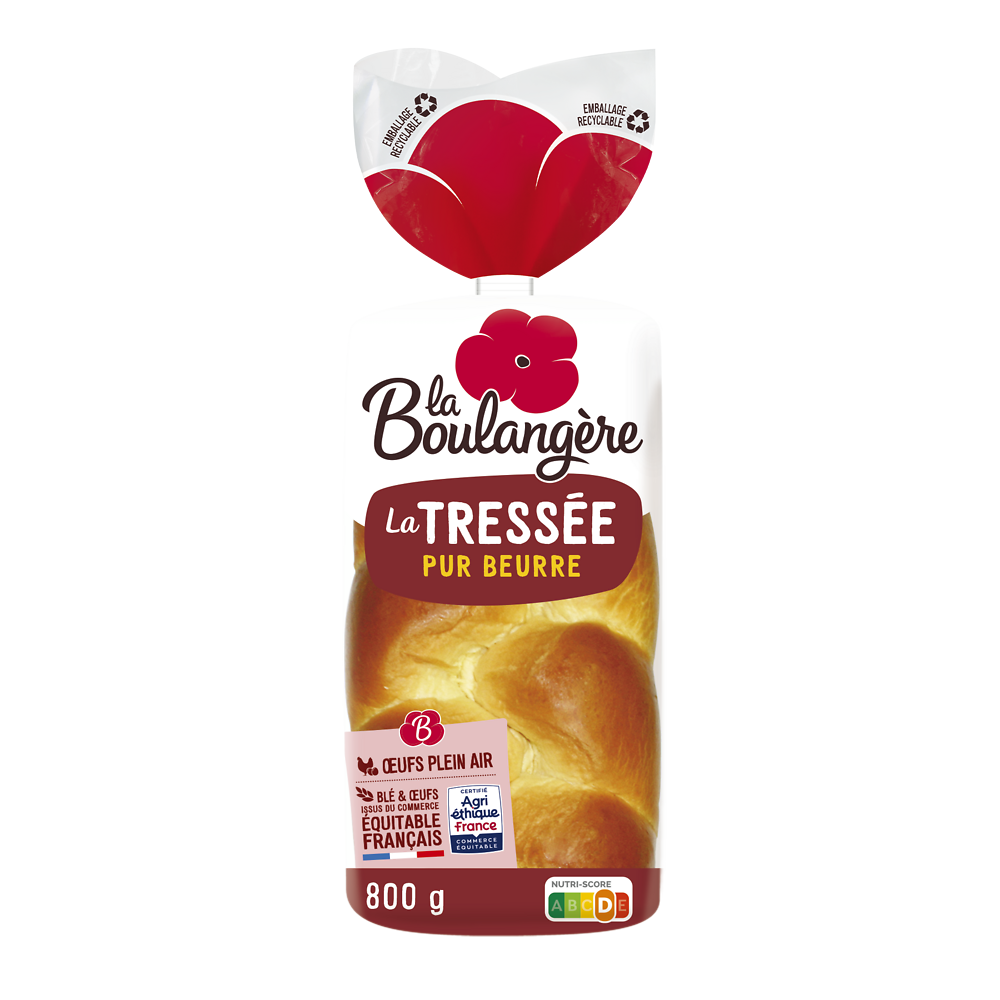 Brioche tressée LA BOULANGERE, 800g