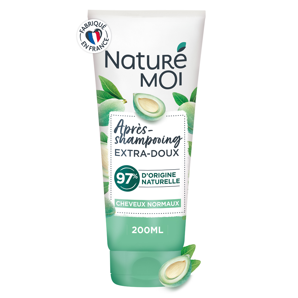 Après-shampooing extra doux NATURE MOI, flacon de 200ml