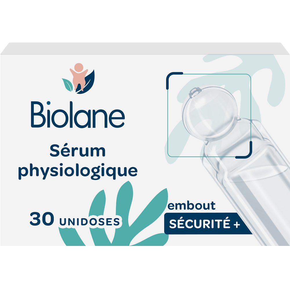 Sérum physiologique embout sécurité, BIOLANE, unidoses de 30x5ml