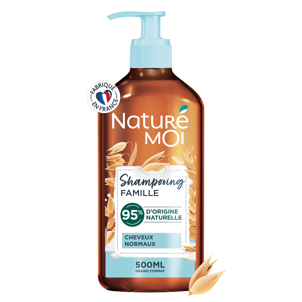 Shampooing pour toute la famille NATURE MOI, flacon de 500ml