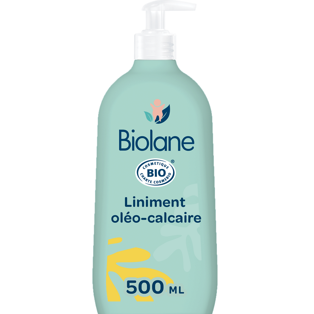 Linement oléo-calcaire bio, BIOLANE 500ml