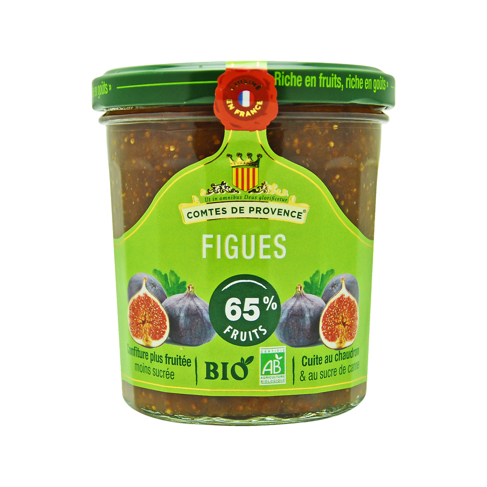 Confiture de figue bio LES COMTES DE PROVENCE, 350g