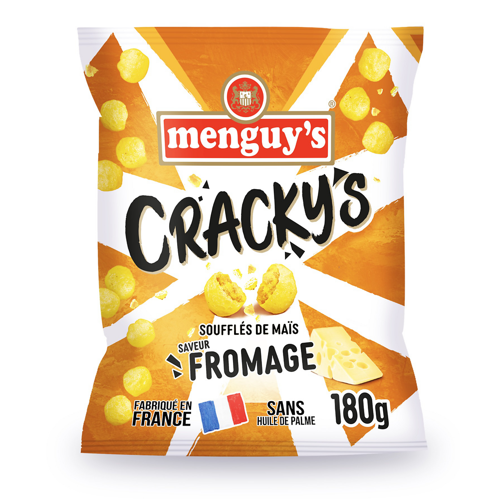 Cracky's soufflés de maïs fromage, MENGUY'S, 180g