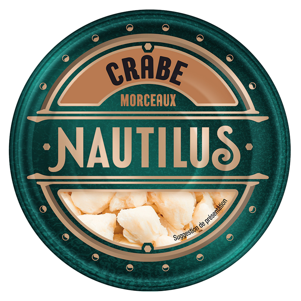 Crabe 100% morceaux de chair NAUTILUS, 105g