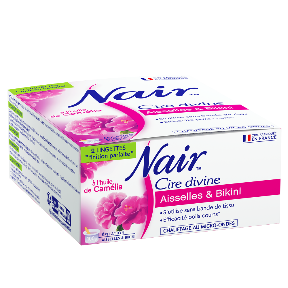 Cire dépilatoire maillot et aisselles Divine Orchidée NAIR, pot de 100g