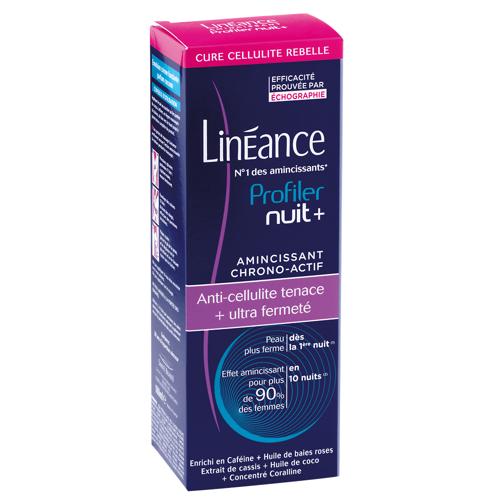 Crème Amincissante profiler nuit plus LINEANCE, tube de 180ml