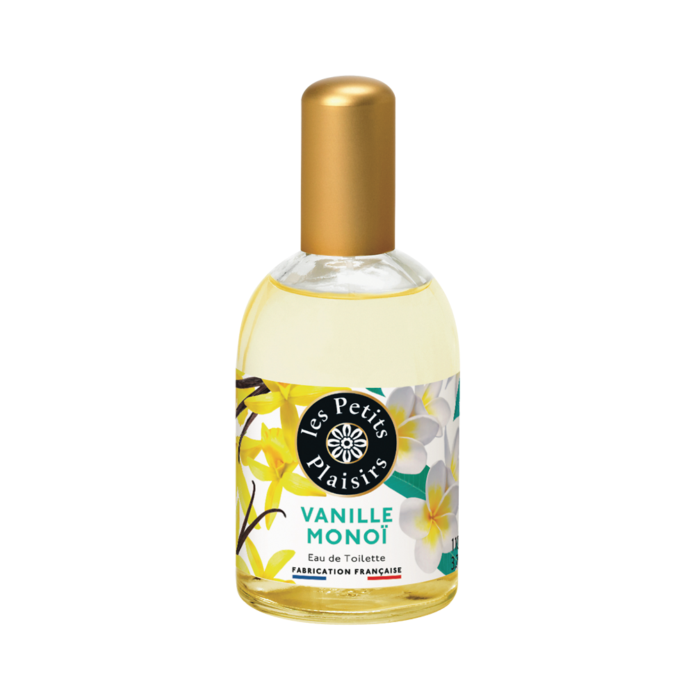 Eau de toilette parfum vanille monoï LES PETITS PLAISIRS, vaporisateurde 110ml