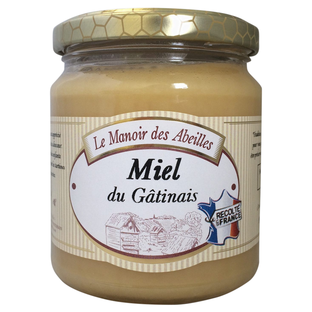 Miel de fleurs du Gatinais MANOIR DES ABEILLES, pot de 350g