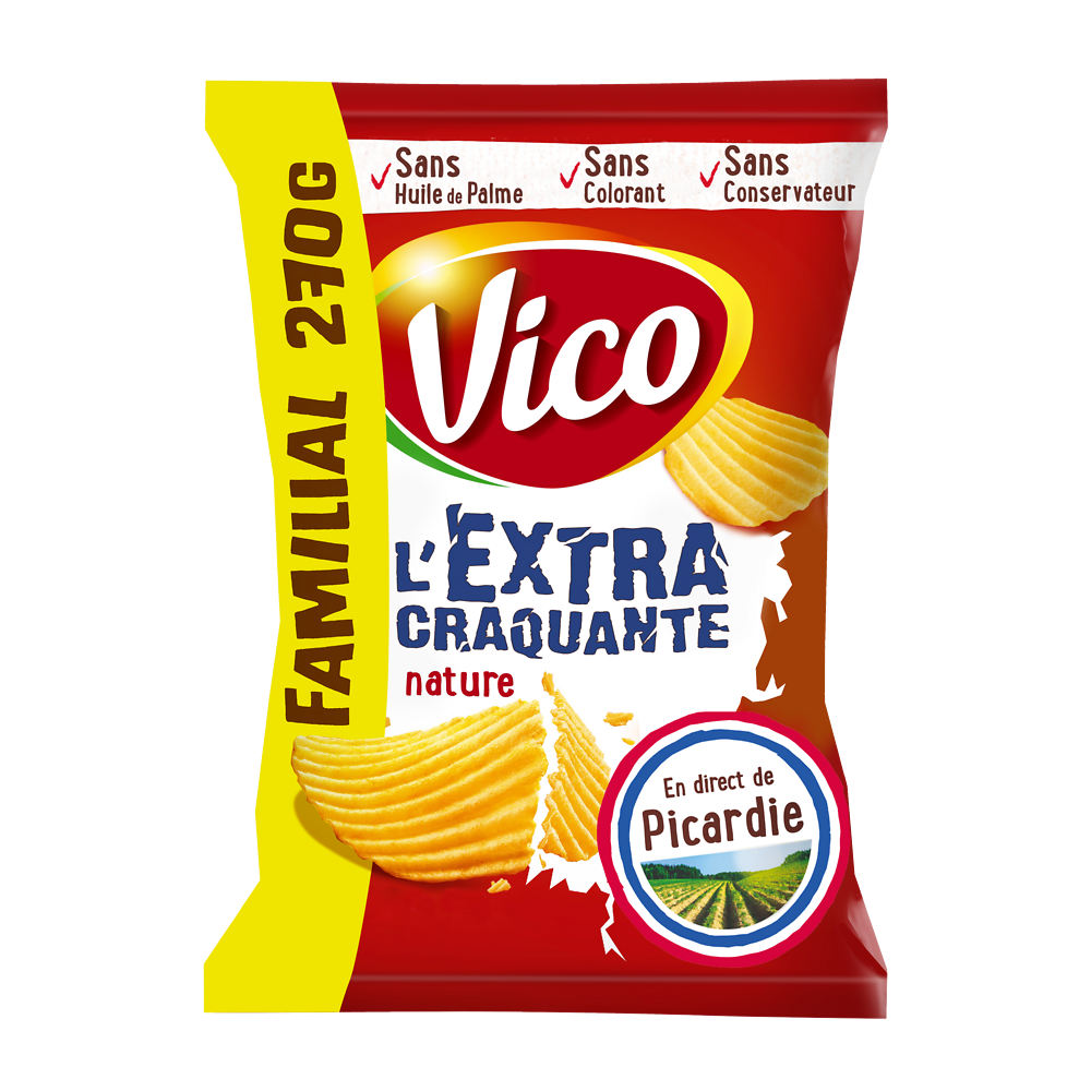 Chips extra craquantes nature VICO, 270g