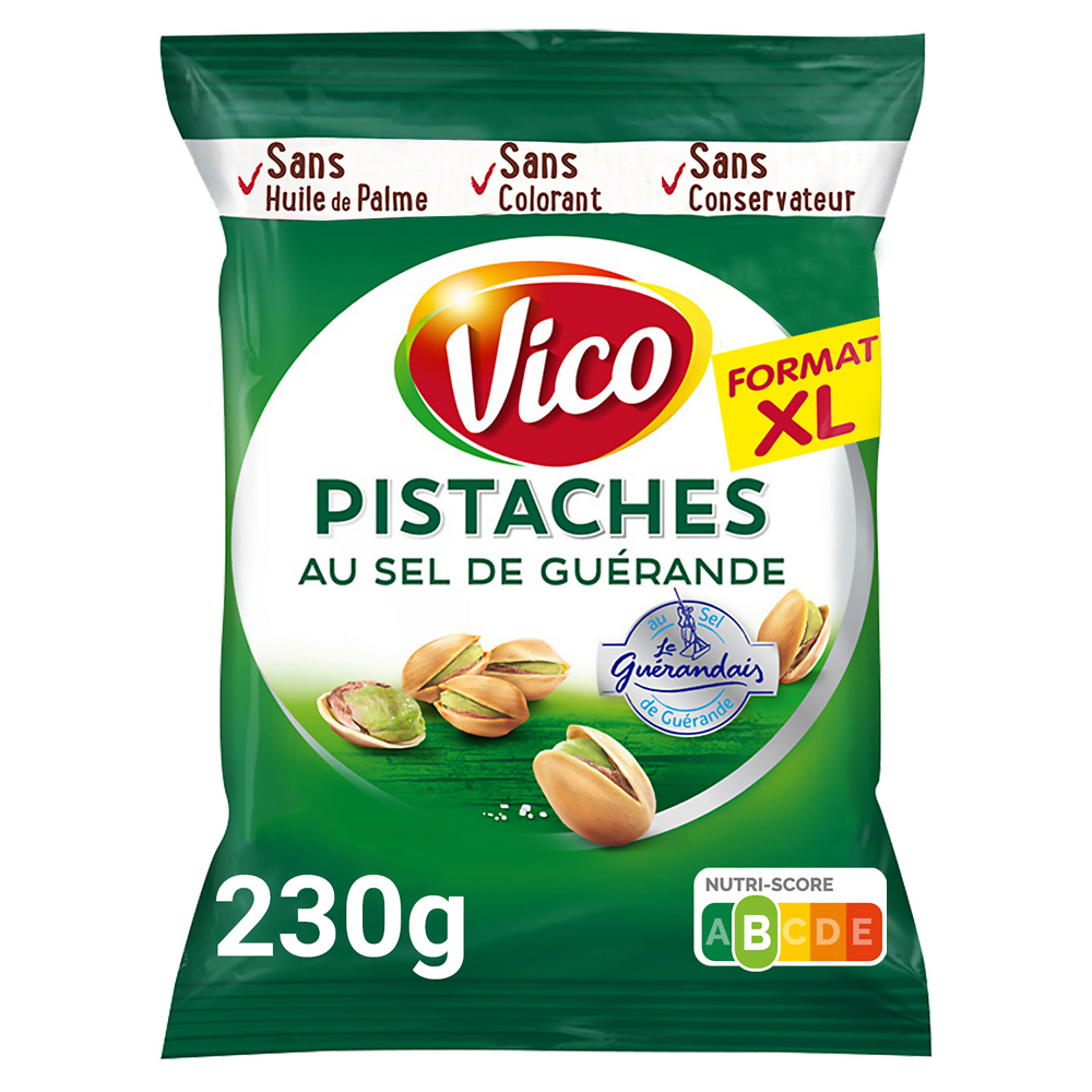 Pistaches au sel de Guérande VICO, 230g