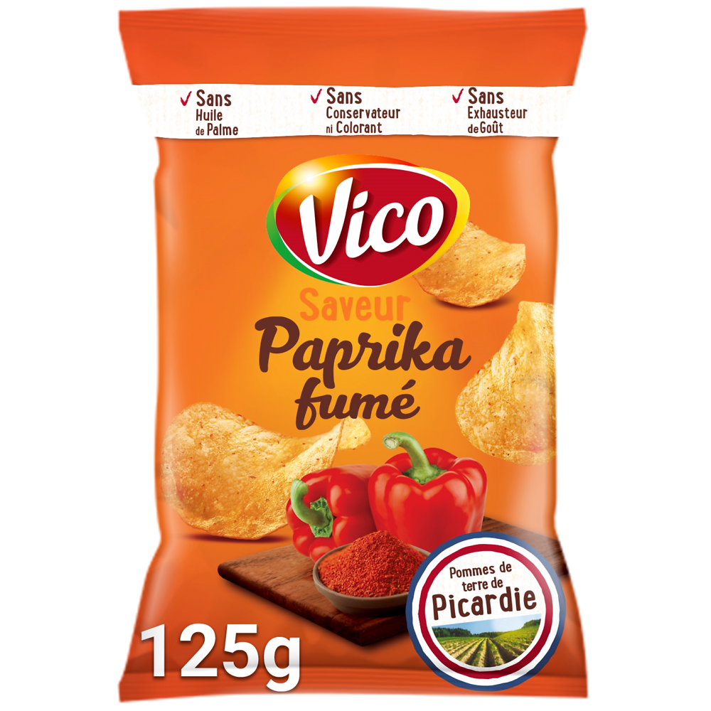 Chips classique paprika VICO 125g