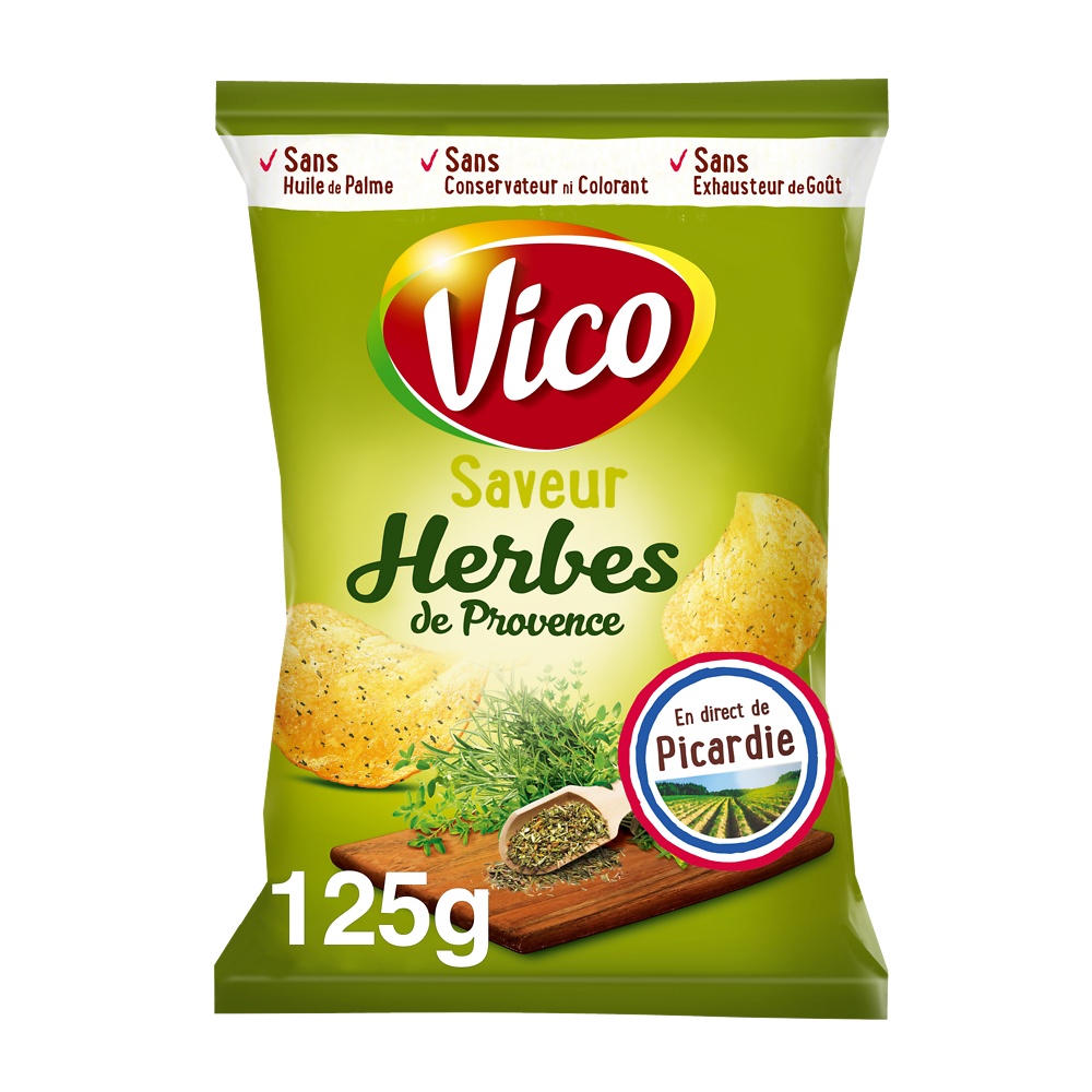 Chips classique herbes de Provence VICO 125G