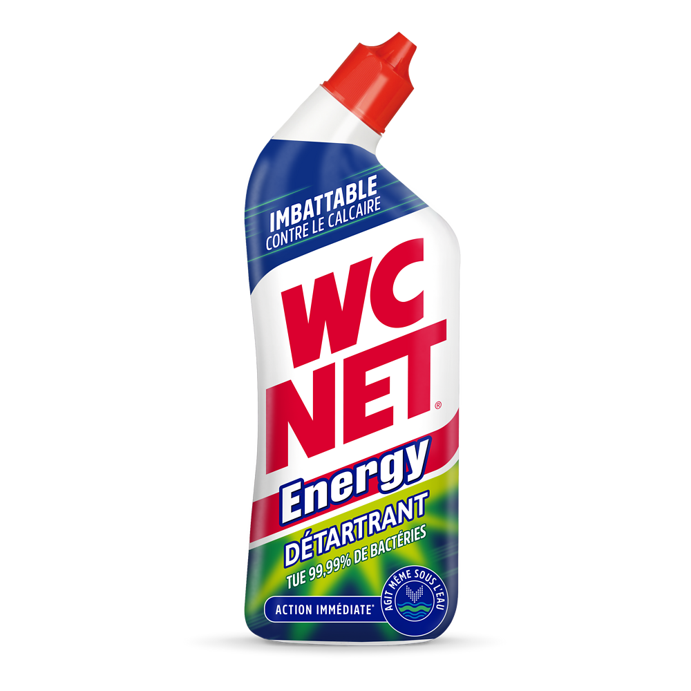 Gel détartrant action immédiate WC NET Energy flacon 750ml