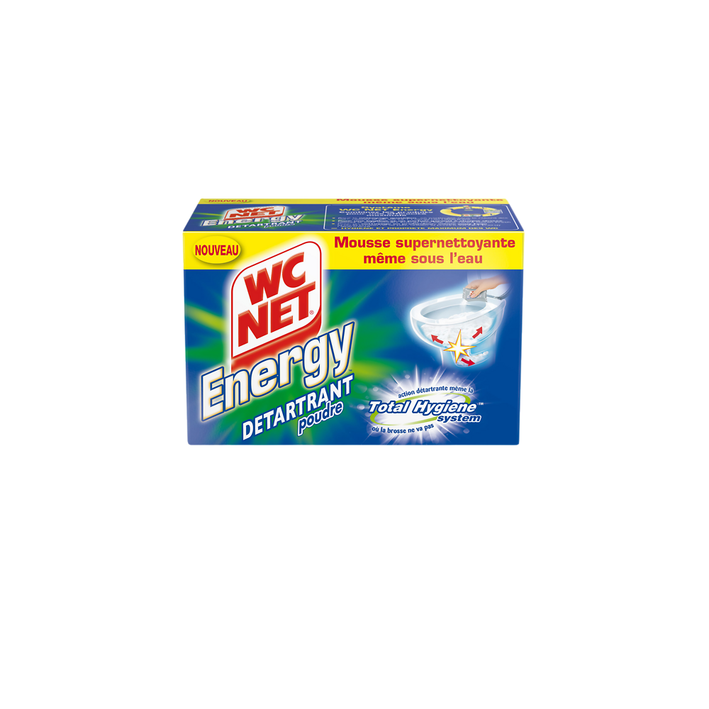 Produit wc en poudre détartrant WC NET ENERGY - 6 sachets