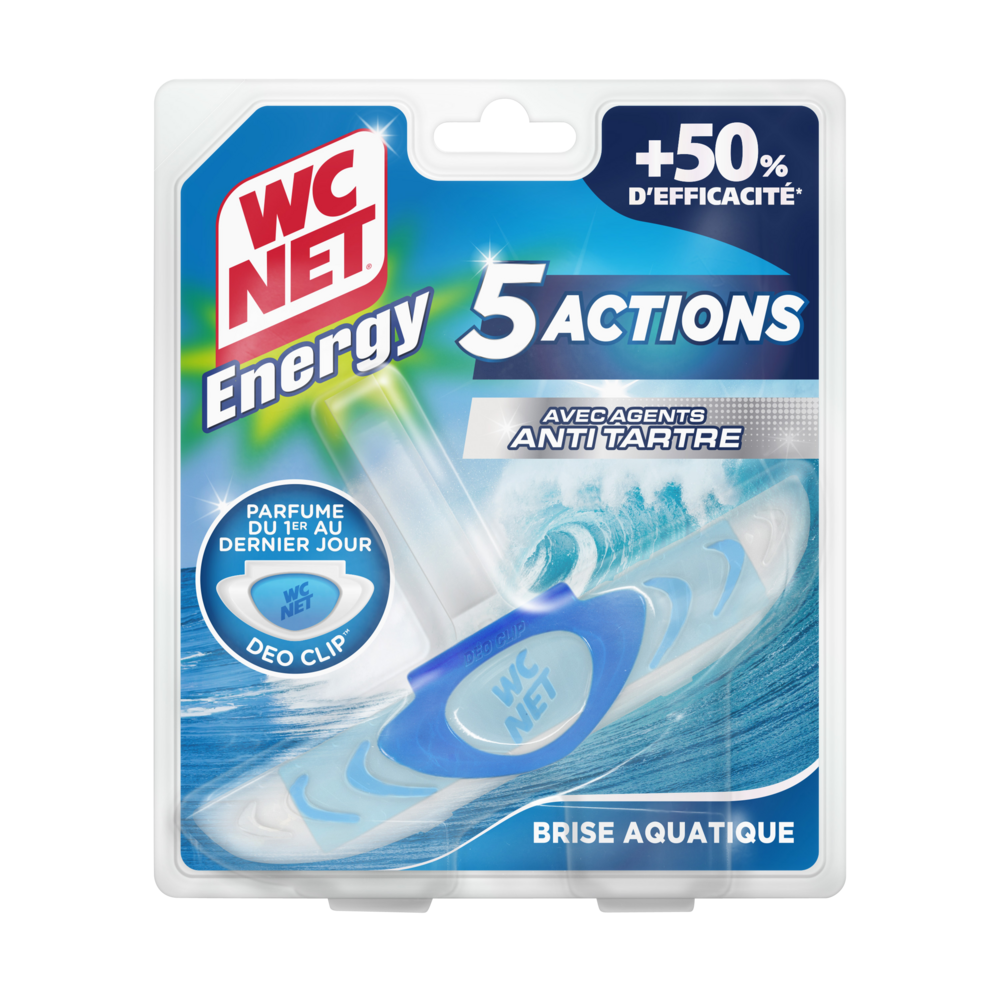 Bloc wc anti-tartre 5 actions brise aquatique WC NET 38g