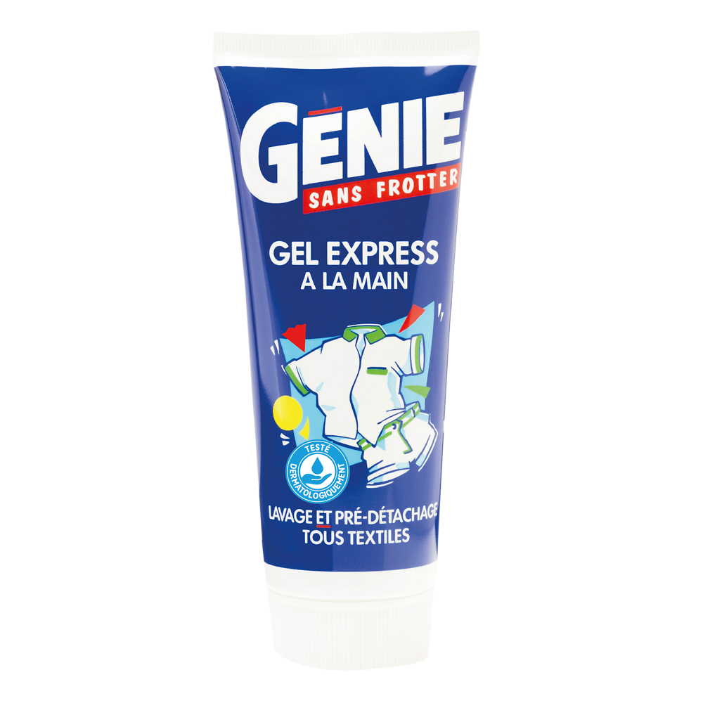 Lessive liquide gel express à la main GENIE - tube 200ml