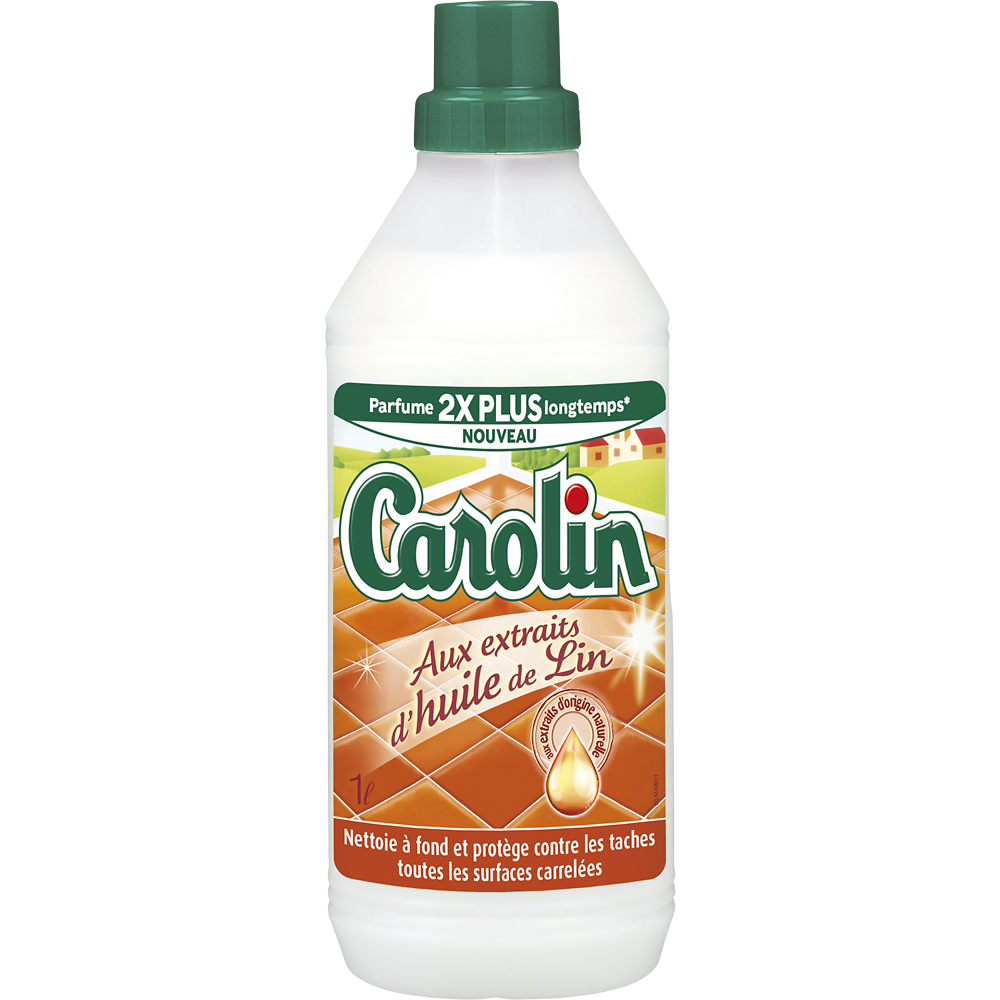 Savon sol carrelage perfboost  huile de lin CAROLIN 1L