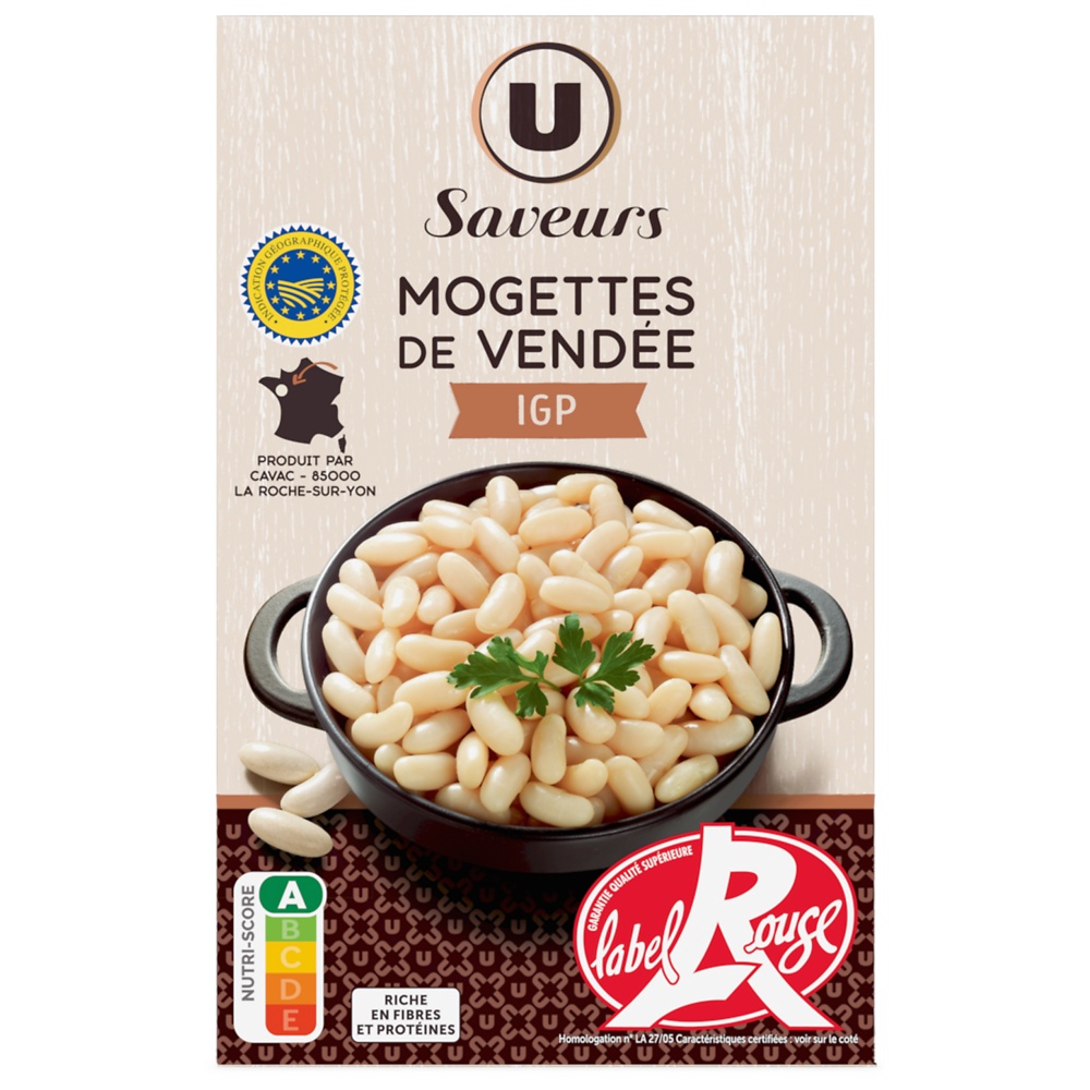 U SAVEURS Mogettes de Vendée IGP  étui 450g