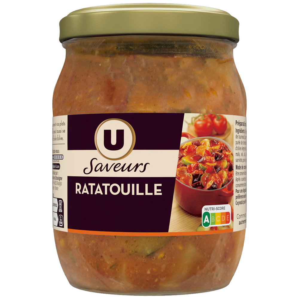 U SAVEURS Ratatouille cuisinée en Provence - Bocal 520g